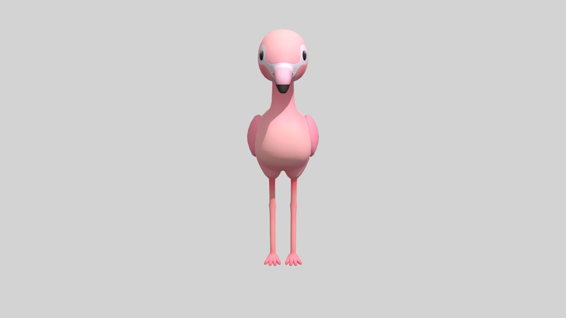 플라밍고 3d model