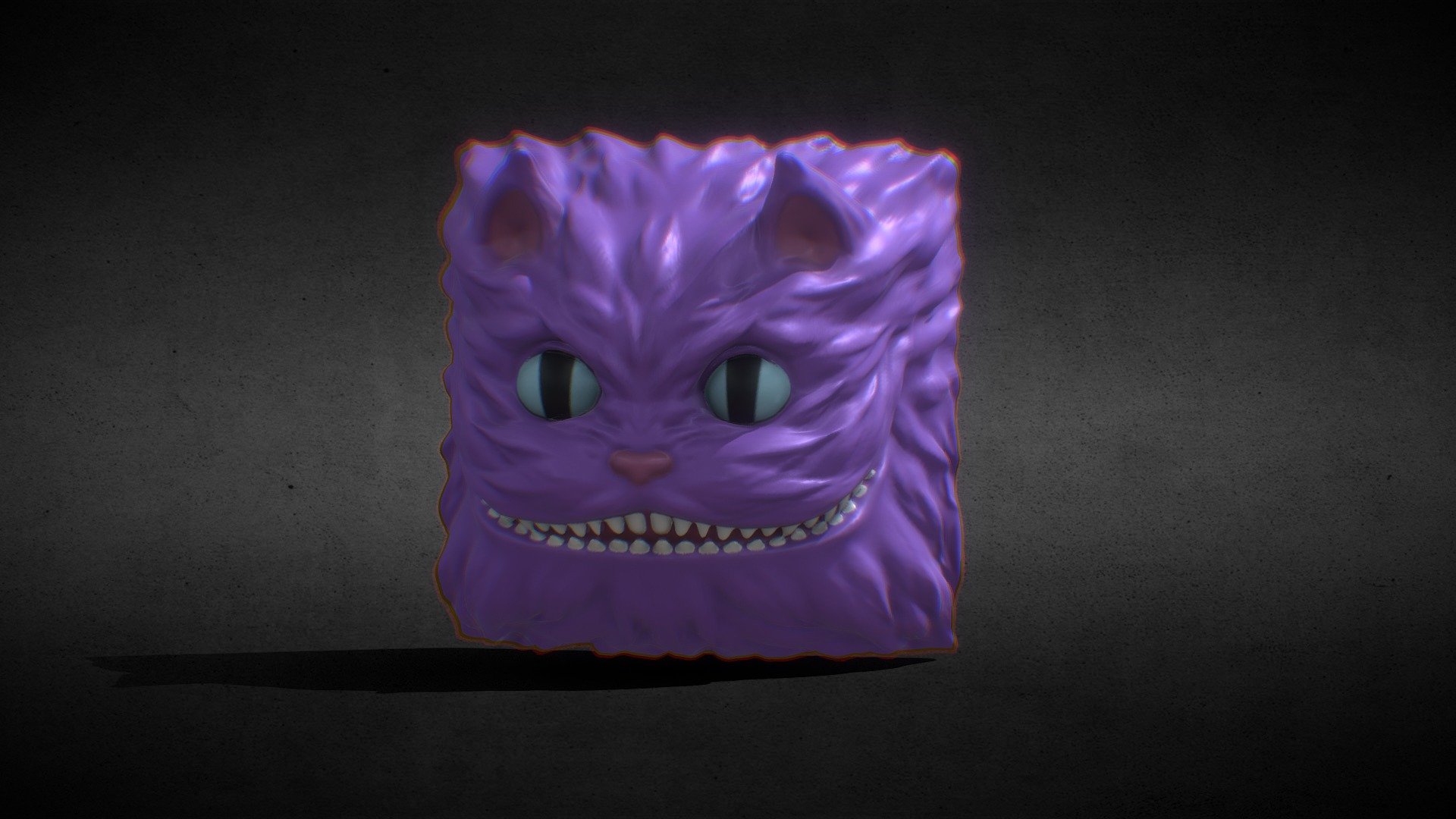 Cheshire Cat Keycap 3d model