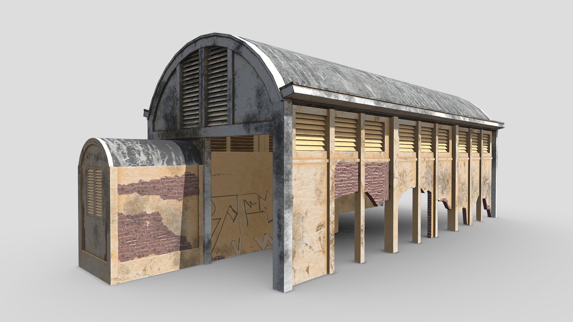 Old Warehouse 3d model