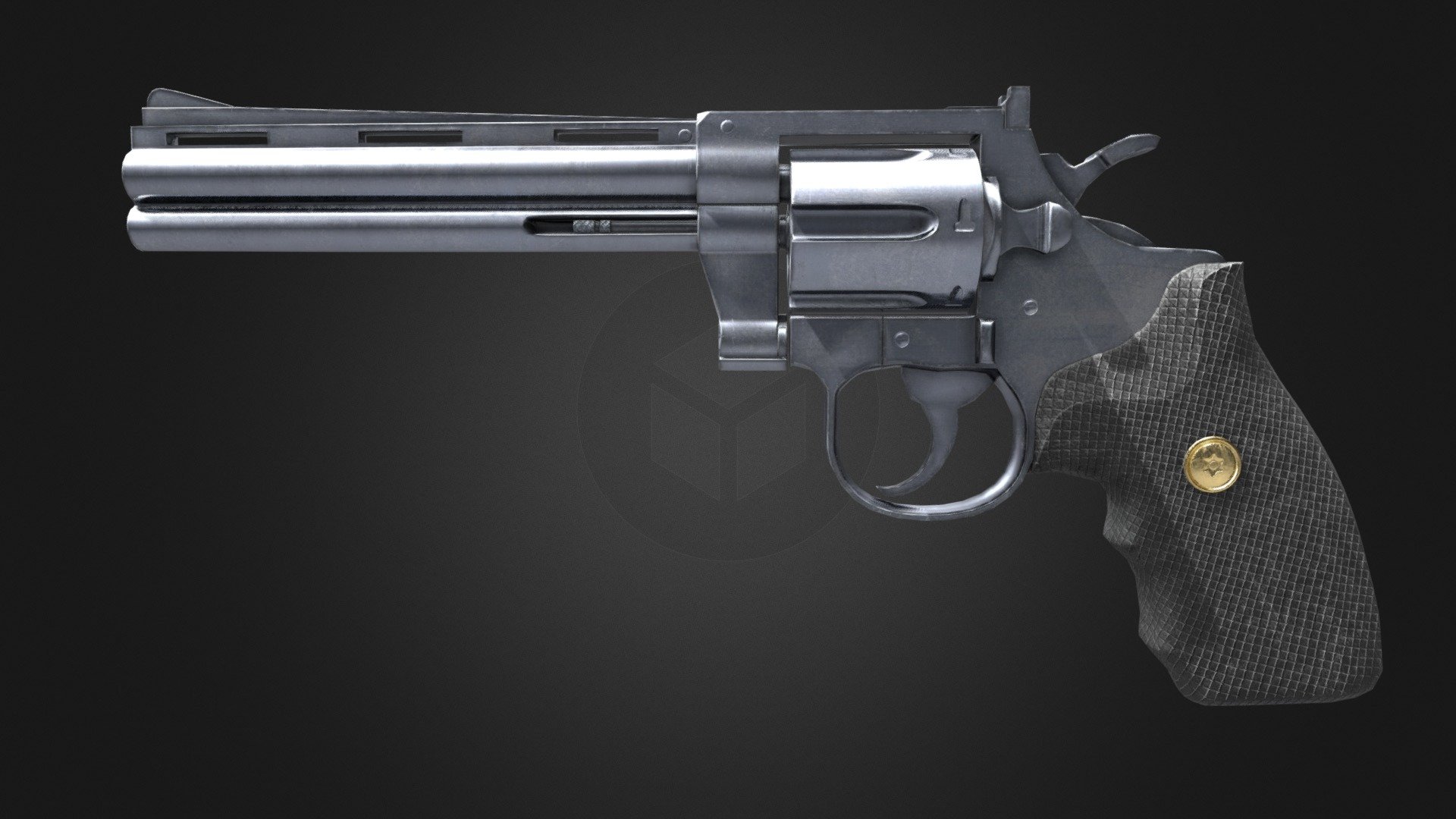 357 Magnum Revolver 3d model