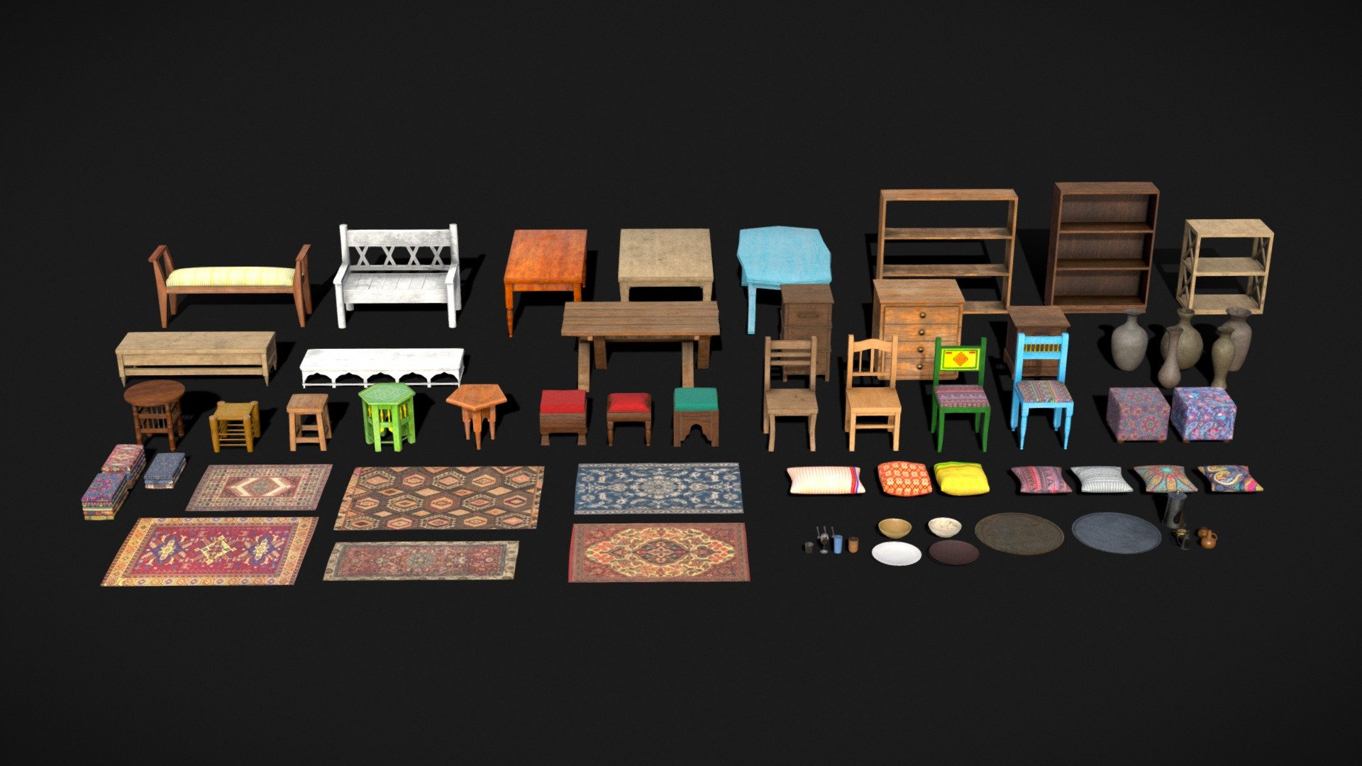 Interior Furniture 3d model