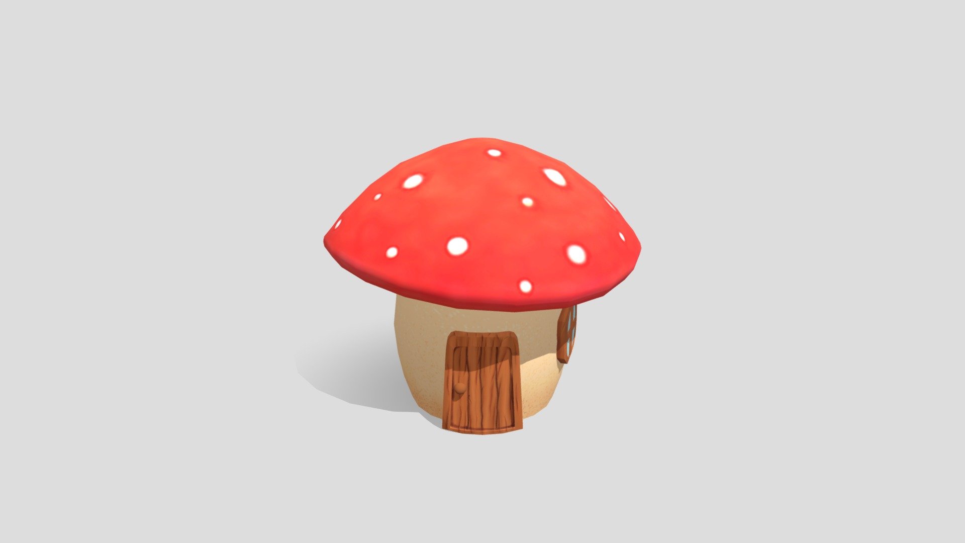 Mushroom House 3d model