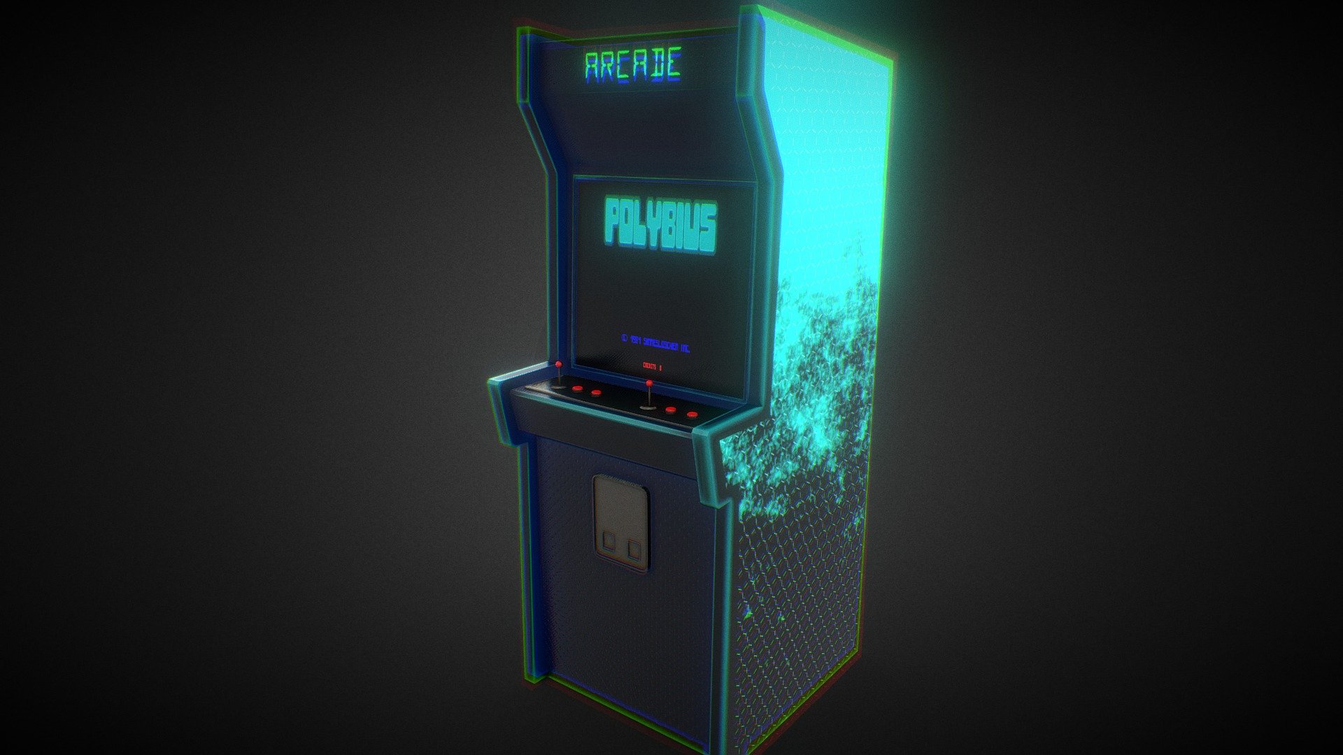 Arcade Polybius 3d model