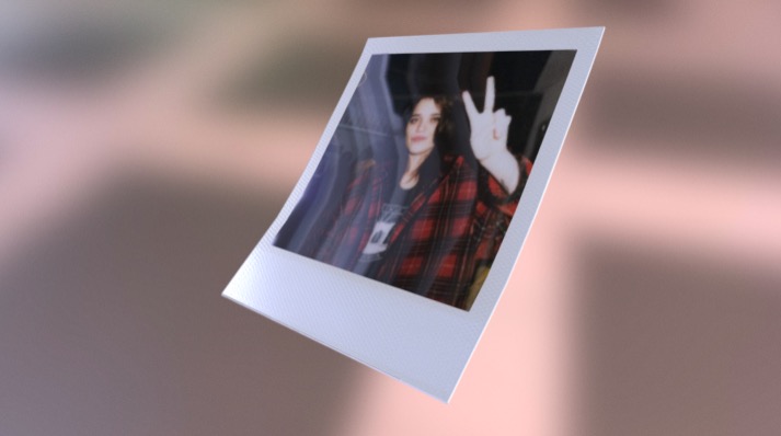 Polaroid Photo Sample 3d model