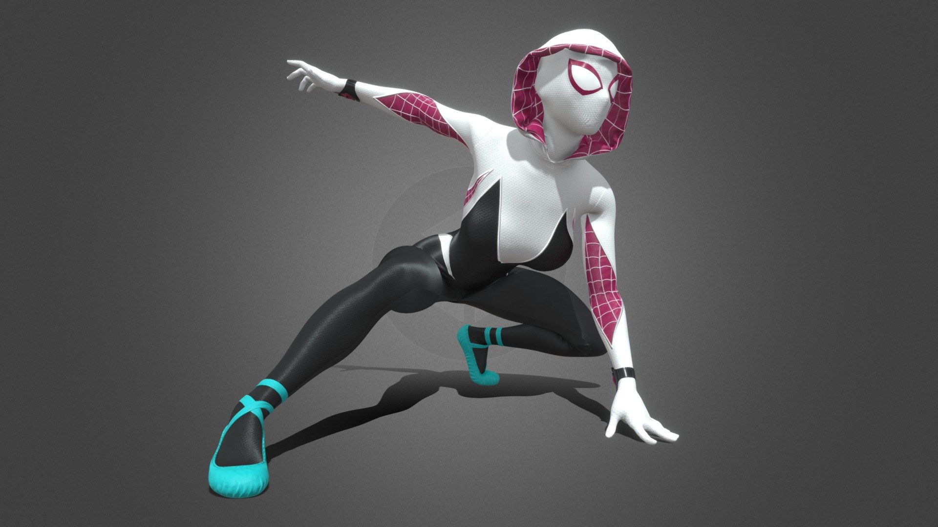 Spider Gwen Pose 2 3d model