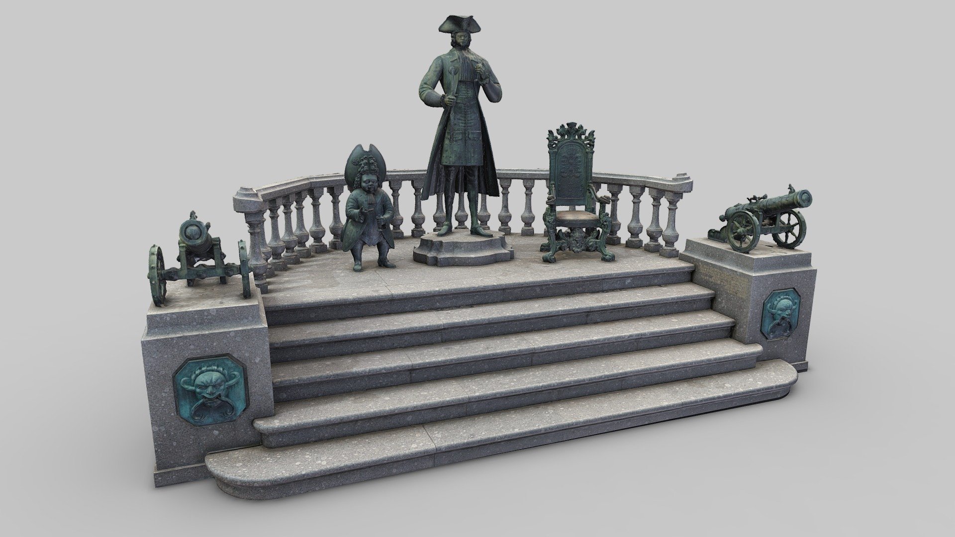 Peter The Great Statue 3d model