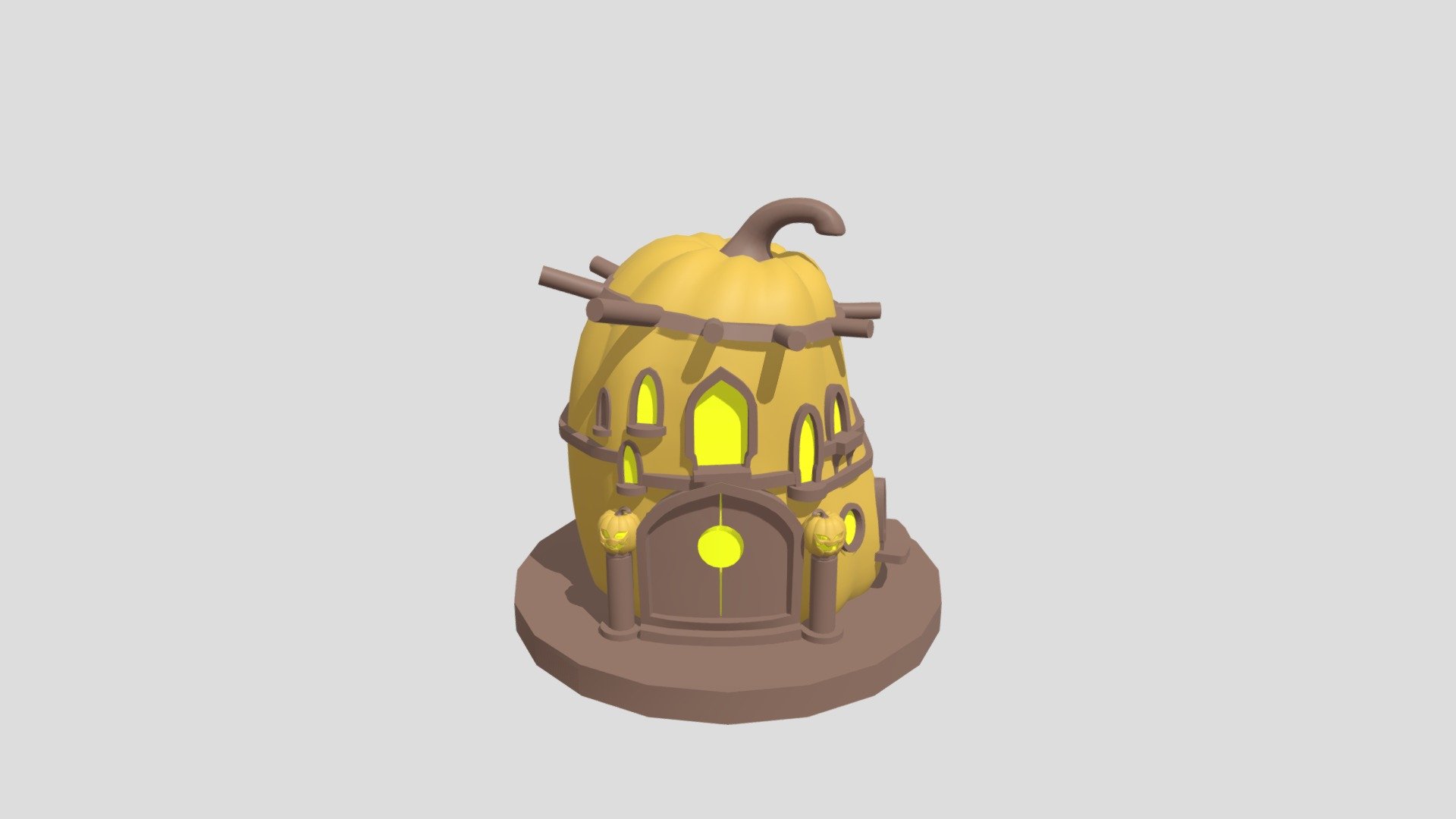 Pumpkin House 3d model