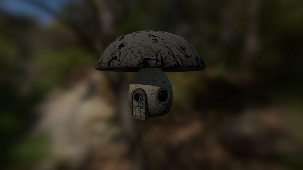 Mushroom House (HETC Task) 3d model