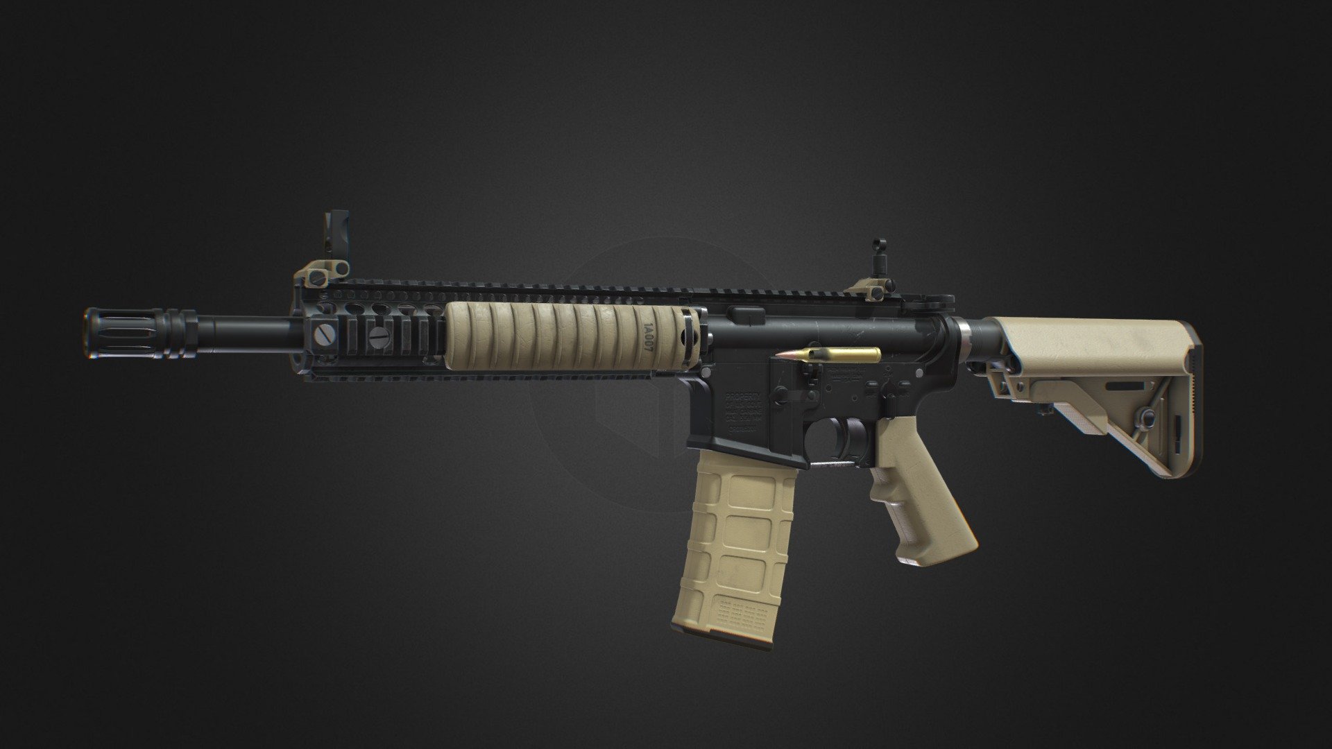 Modern Warefare M4A1 3d model