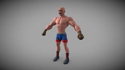 Stylized oldschool boxer