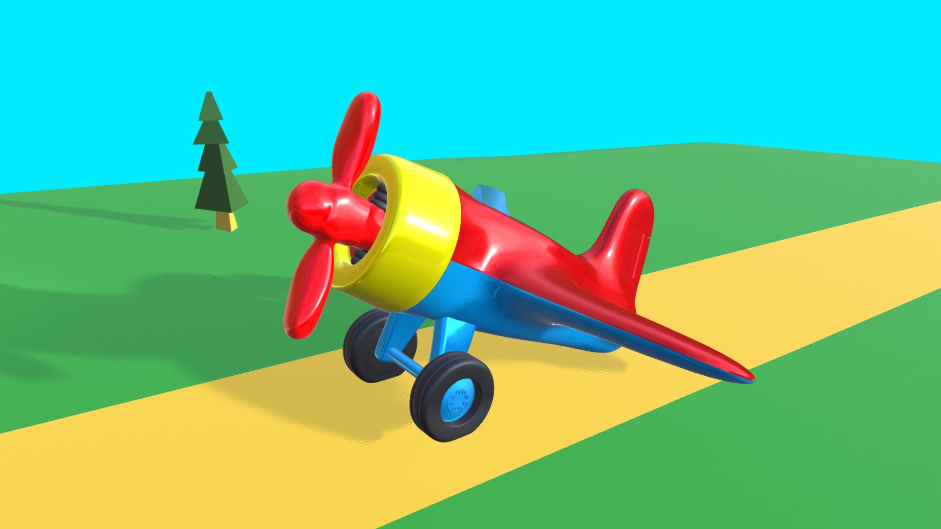 Toy Plane 3d model