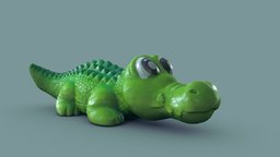 Crocodile dog toy 3D scan