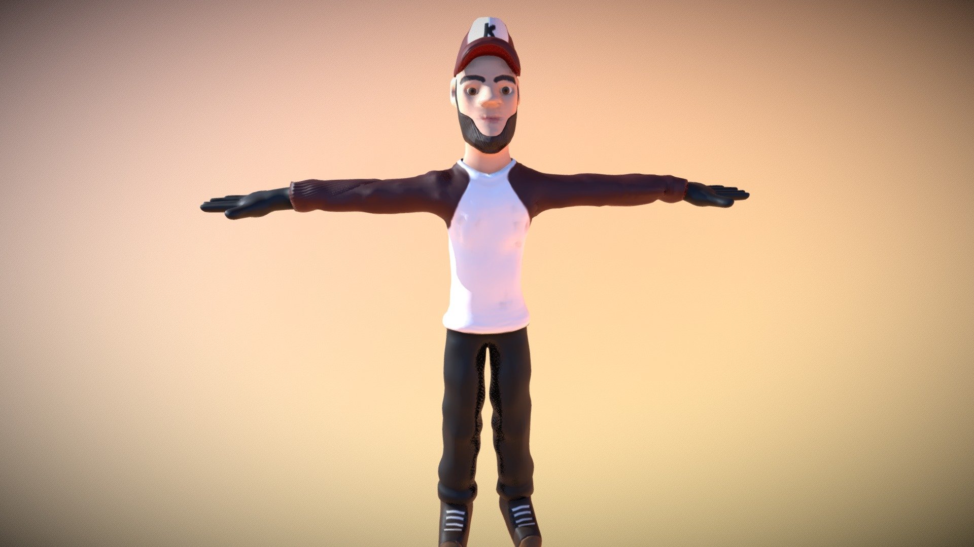 Mascote -cartoon 3d model