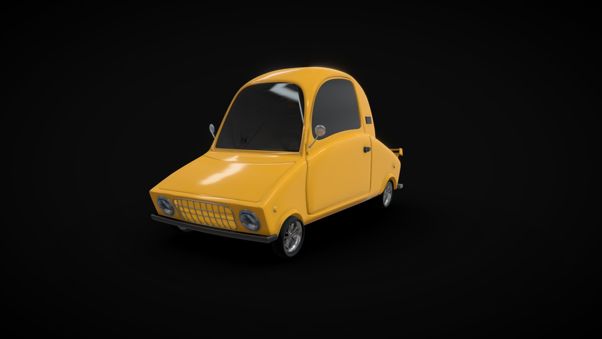 cartoon car 3d model