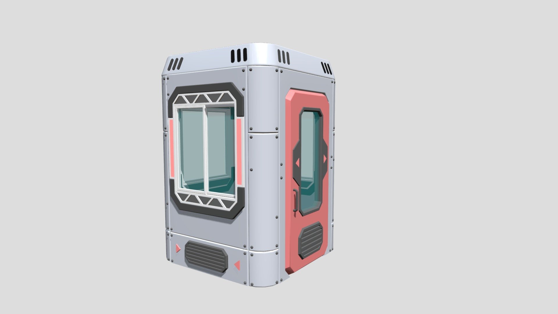 Security Booth 3d model