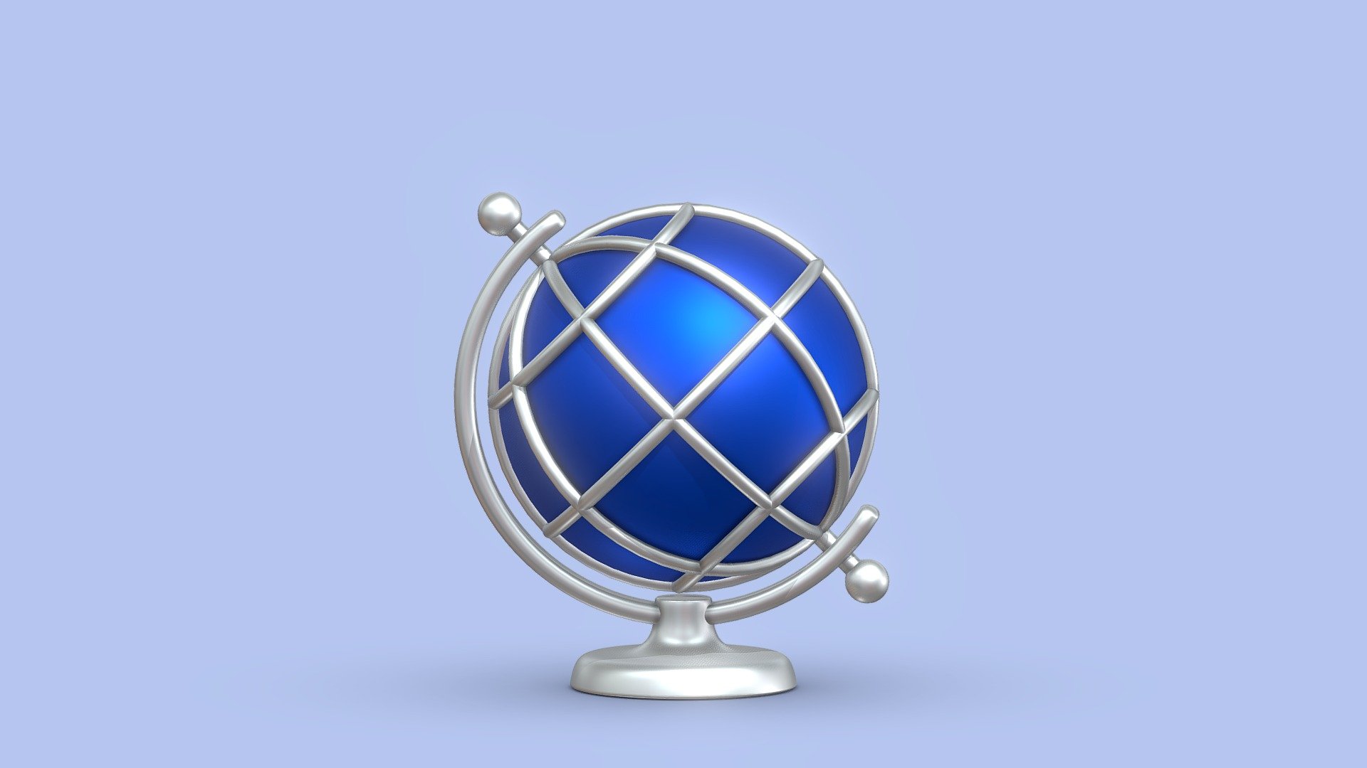 Globe cartoon 3d model