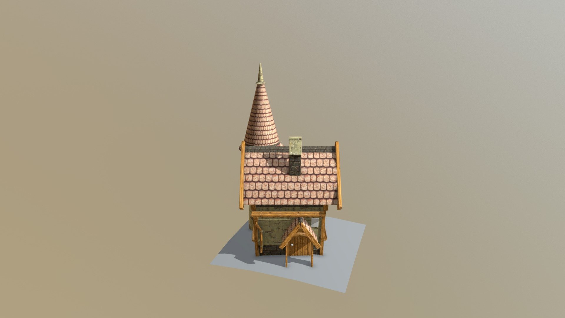 Petite maison cartoon. 3d model