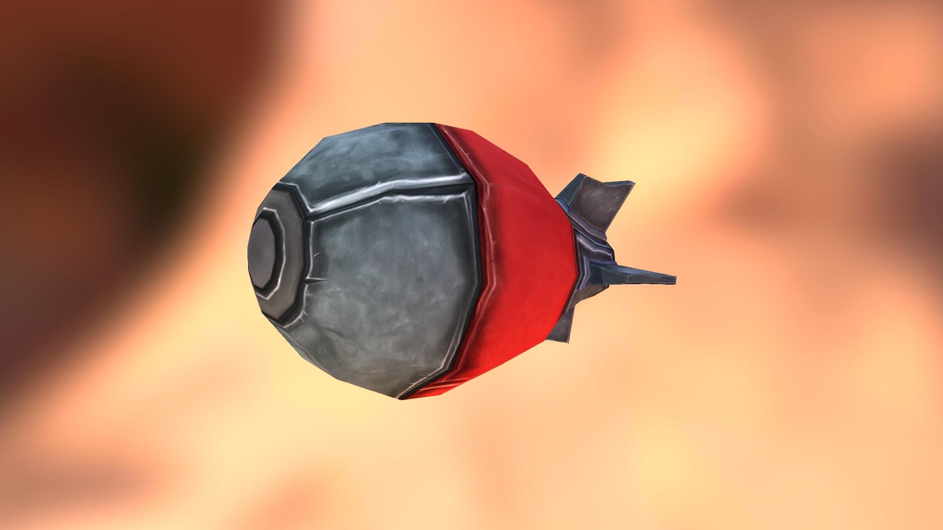 Cartoon Bomb 01 3d model