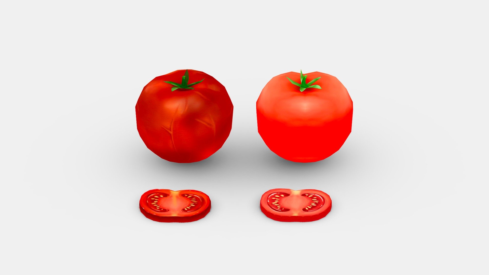 Cartoon Vegetable 3d model