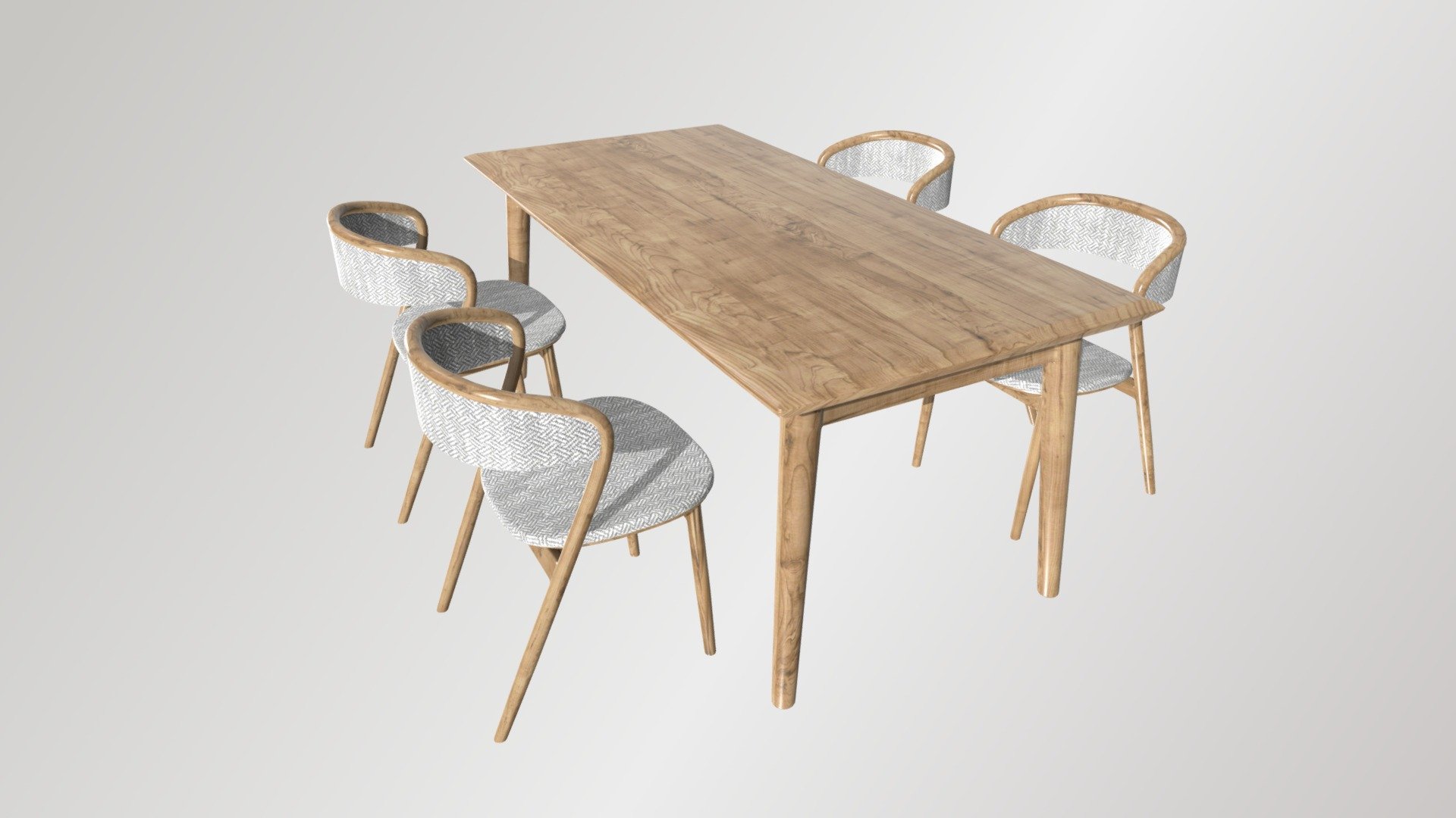 Dining Table Set 3d model