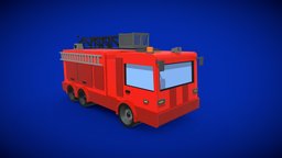 Cartoon Fire Truck