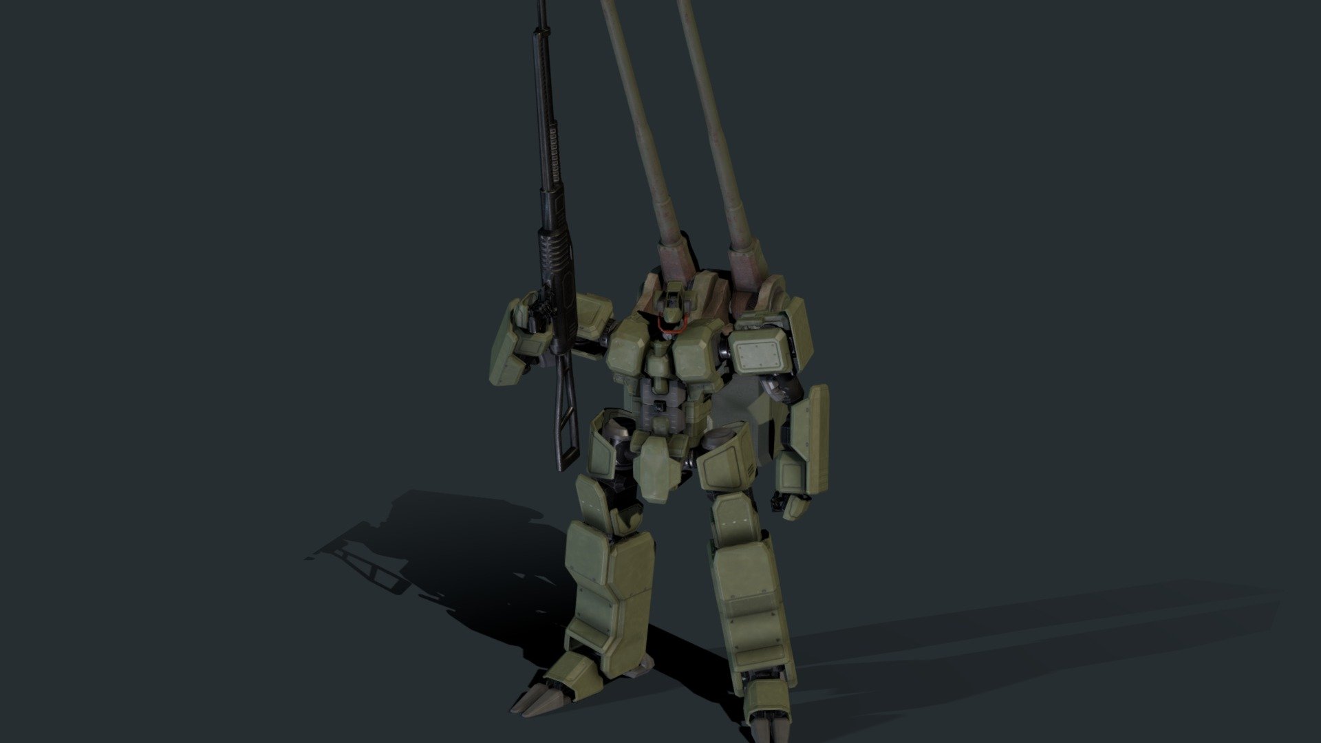 日本陸軍26式歩行戦車 3d model