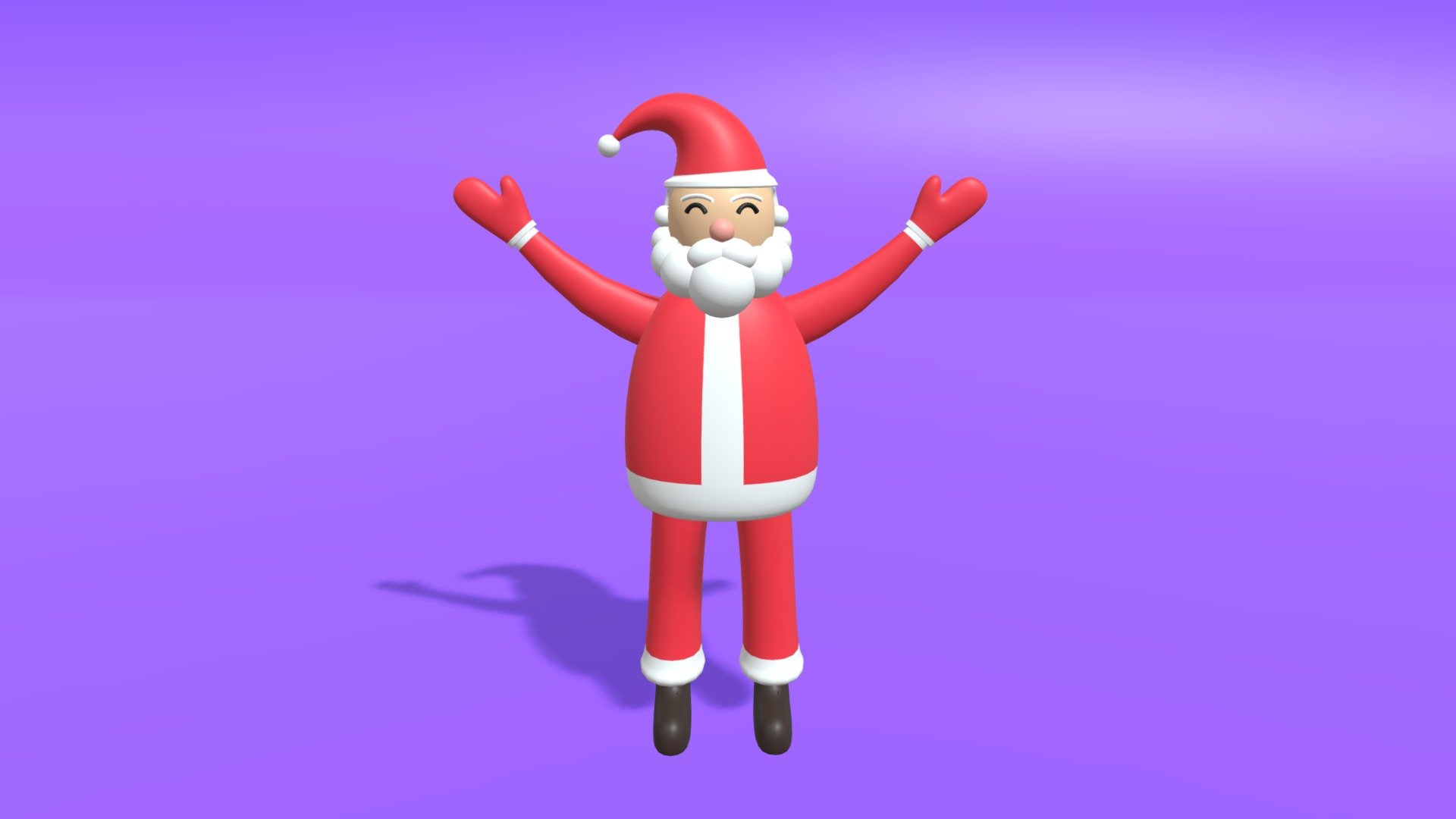 Cartoon Santa Claus 3d model