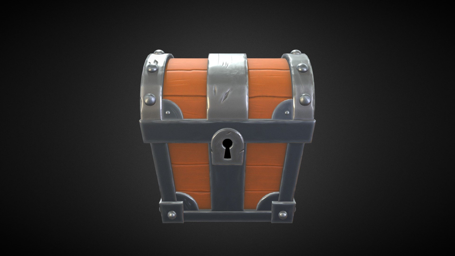 Treasure Chest Cartoon PBR 3d model