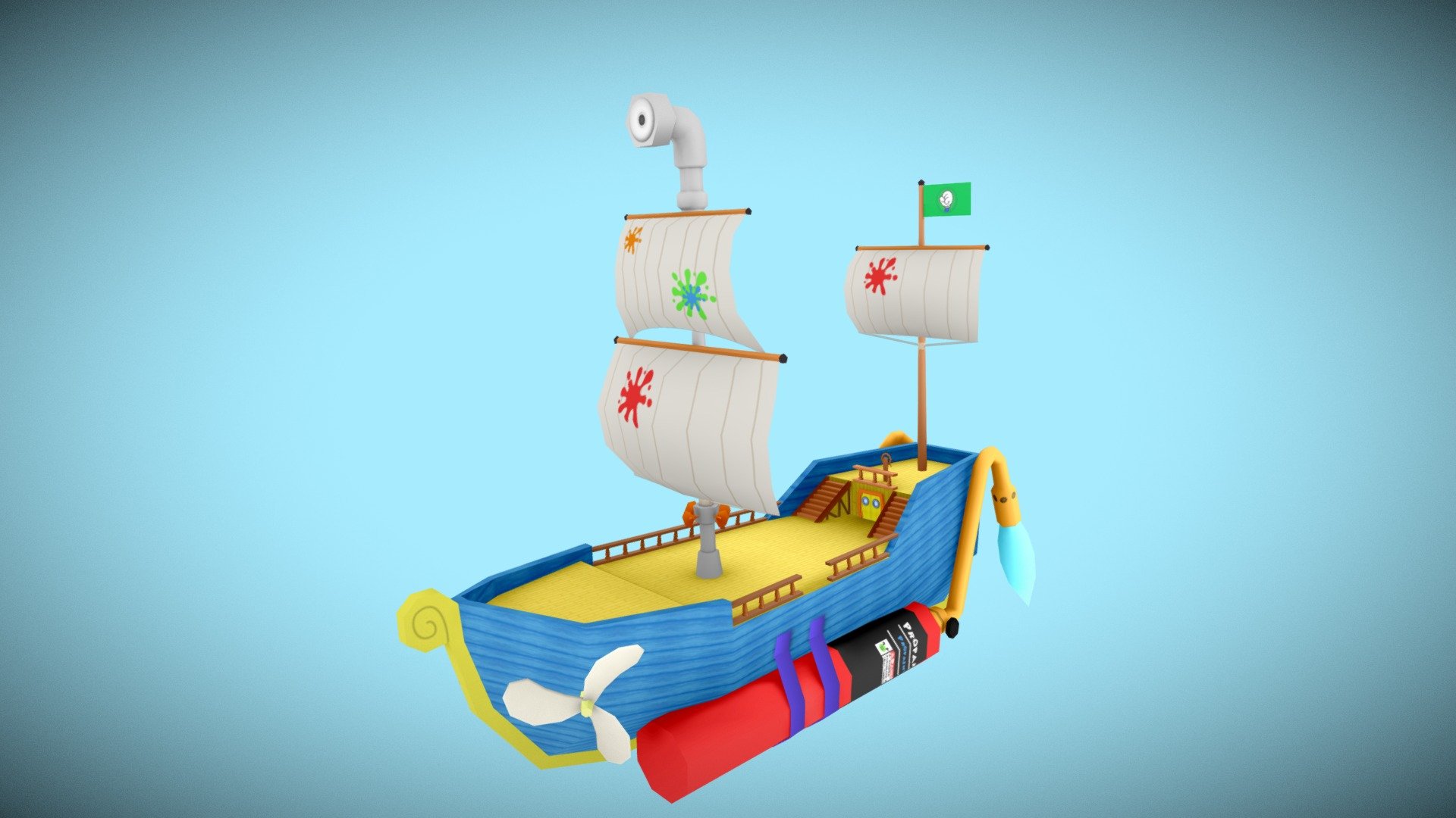 Toon Cruiser 3d model