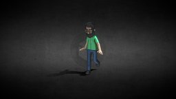 Cartoon man animated