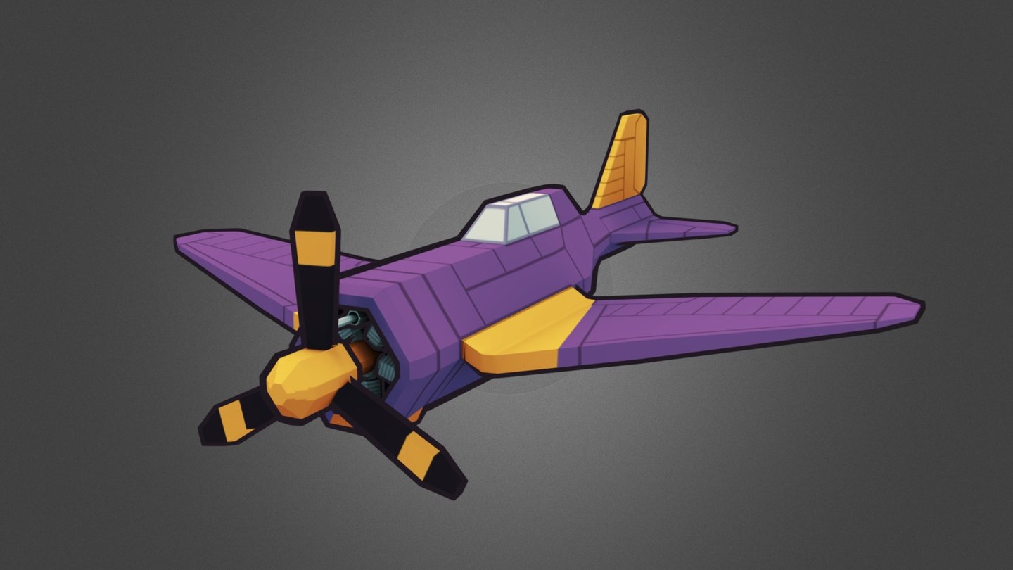 Purple Plane Mk IV 3d model