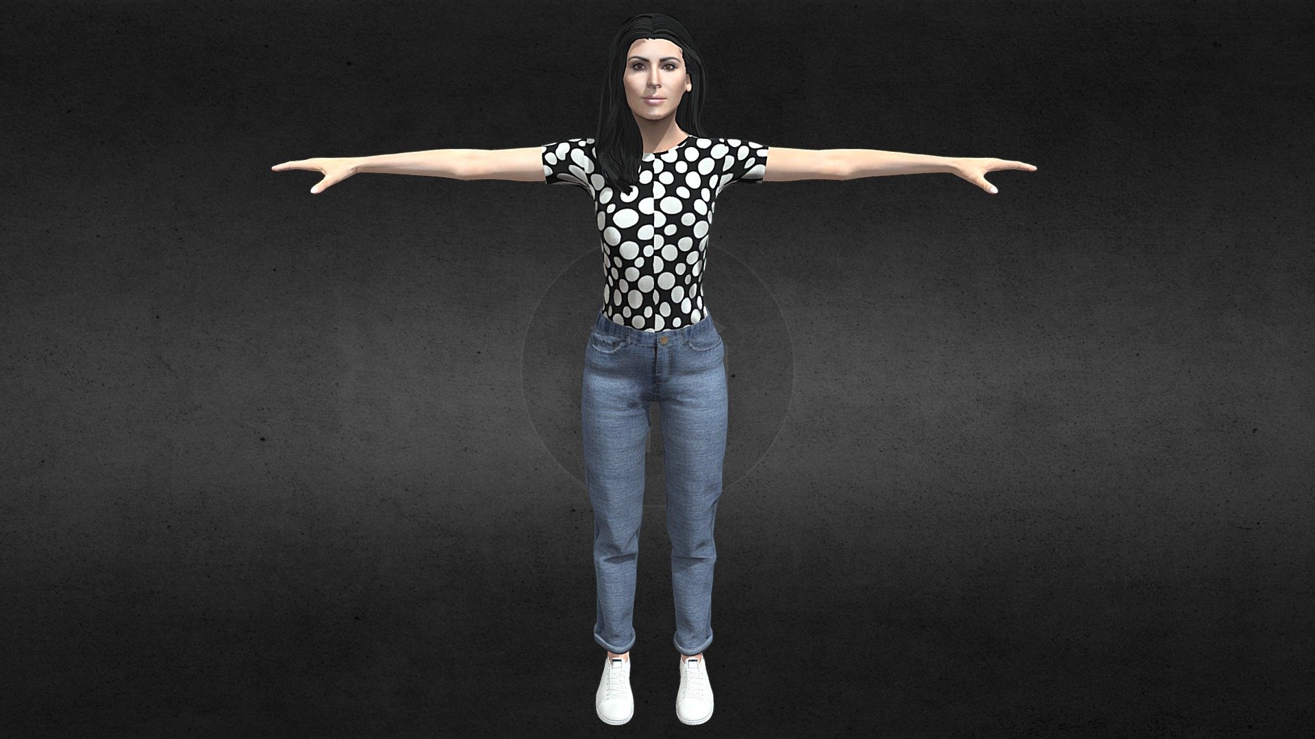 Kim Kardashian Avatar 3d model