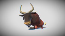 Cartoon buffalo cartoon yak cartoon cow