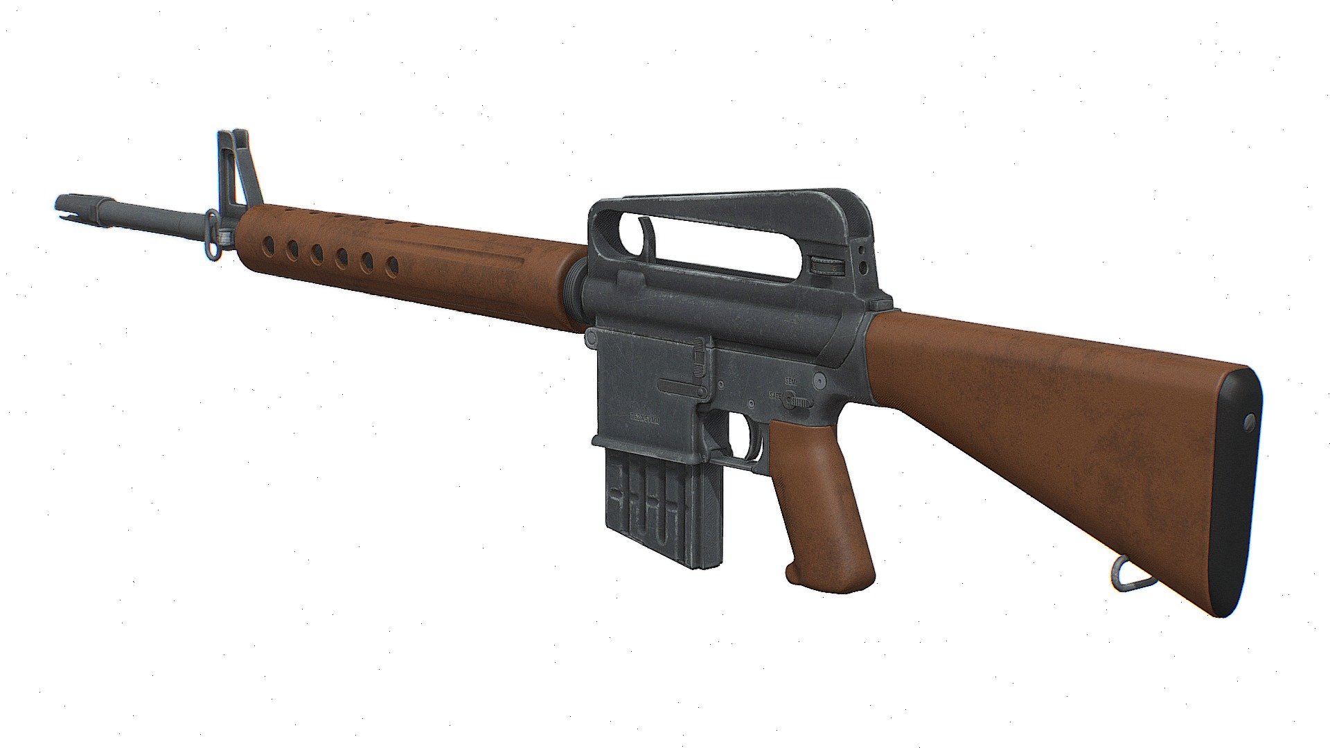 AR10 Assault Rifle 3d model