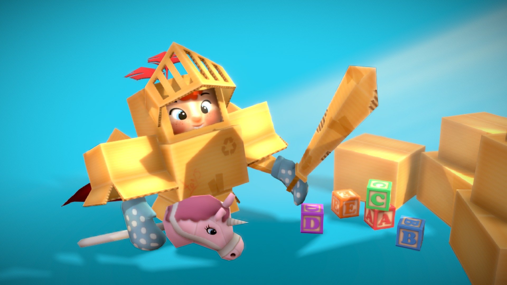 Little Knight 3d model