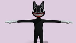 Horror Thrills Cartoon Cat