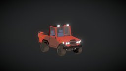 the low poly jeep Open season' cartoon