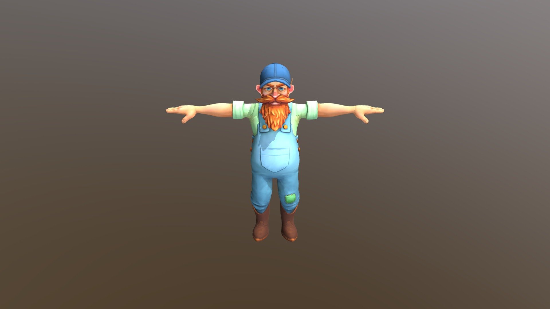 Farmer OldMan 3d model