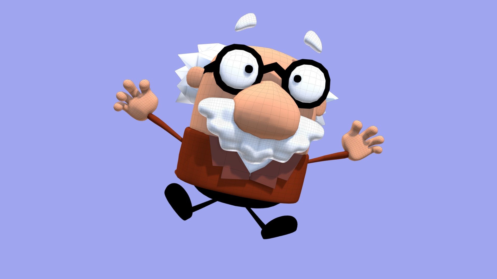 Cartoon Teacher Model 3d model