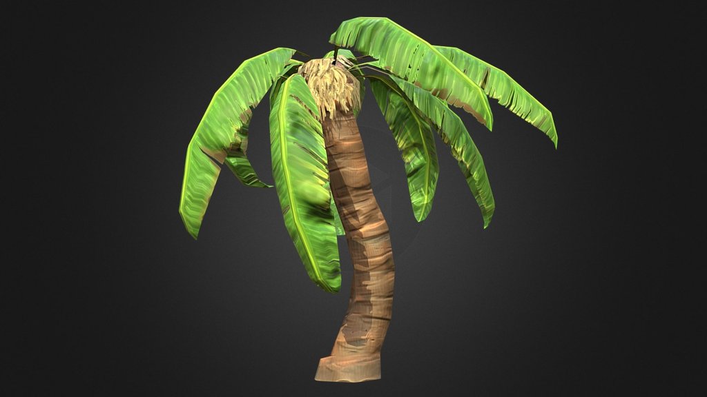 Cartoon PalmTree 3d model