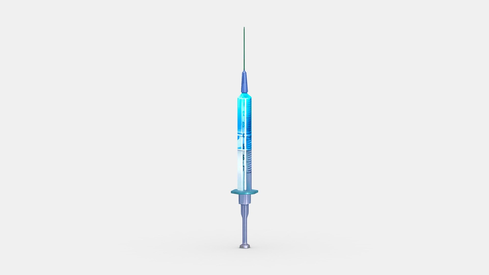 Cartoon syringe 3d model