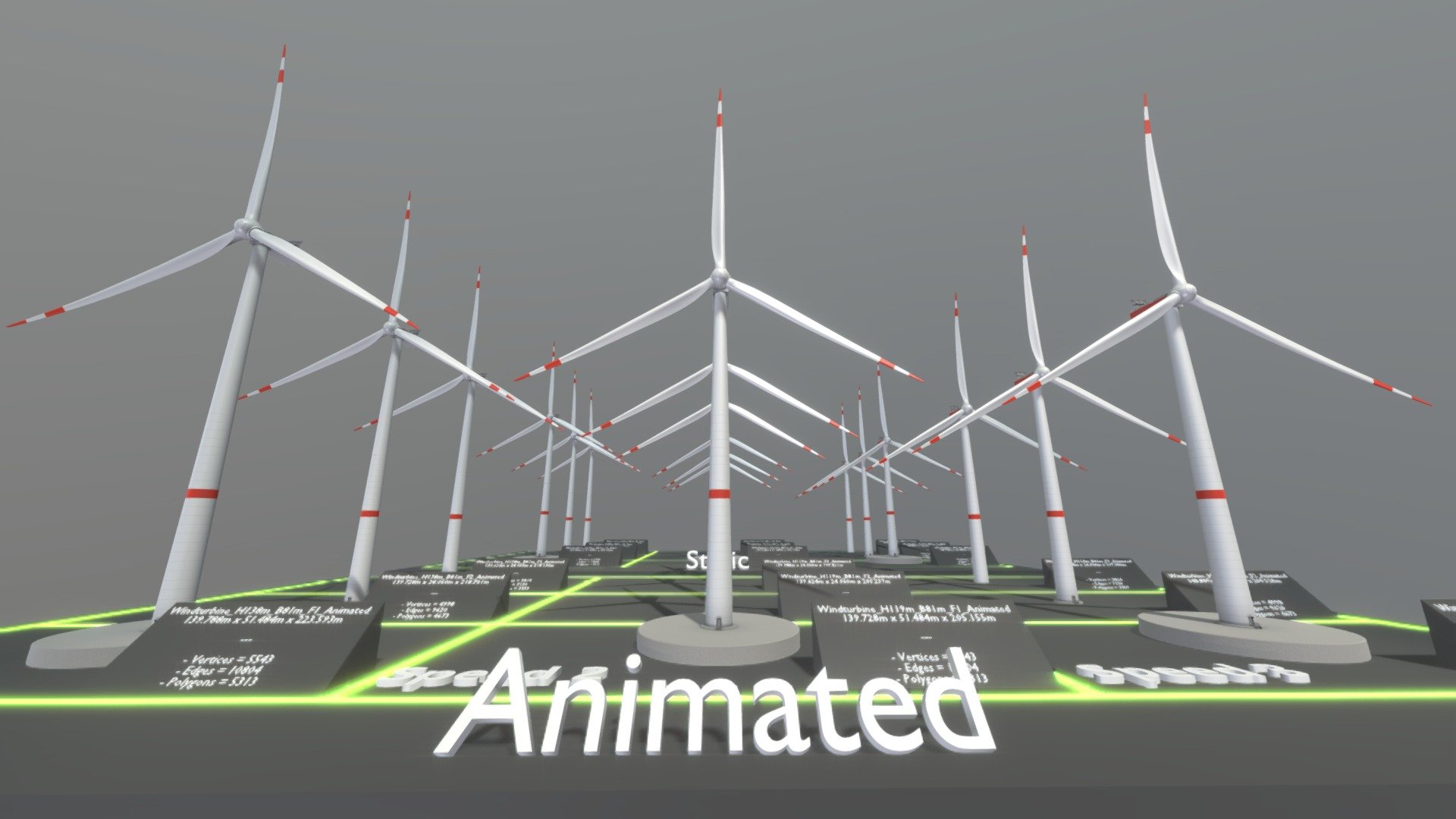 Windturbine H114m 3d model