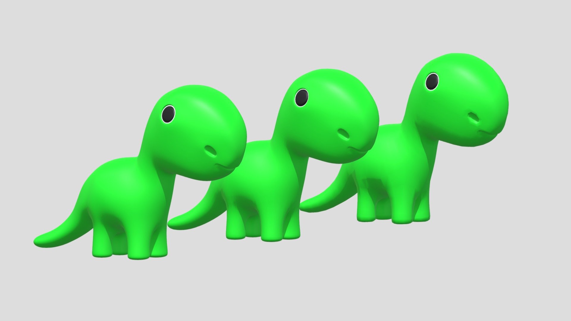 Cartoon Cute Dinosaur Toy 3d model