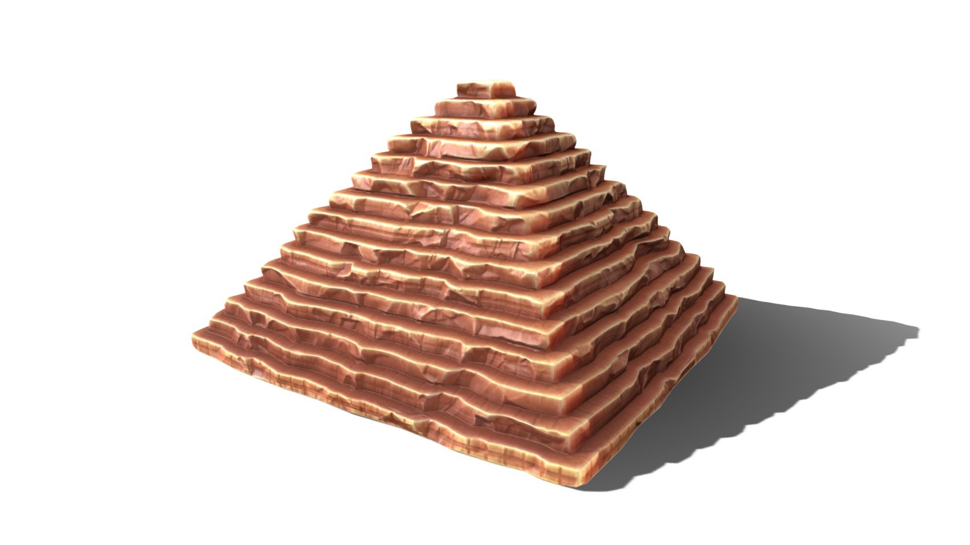 Cartoon Pyramid 3d model