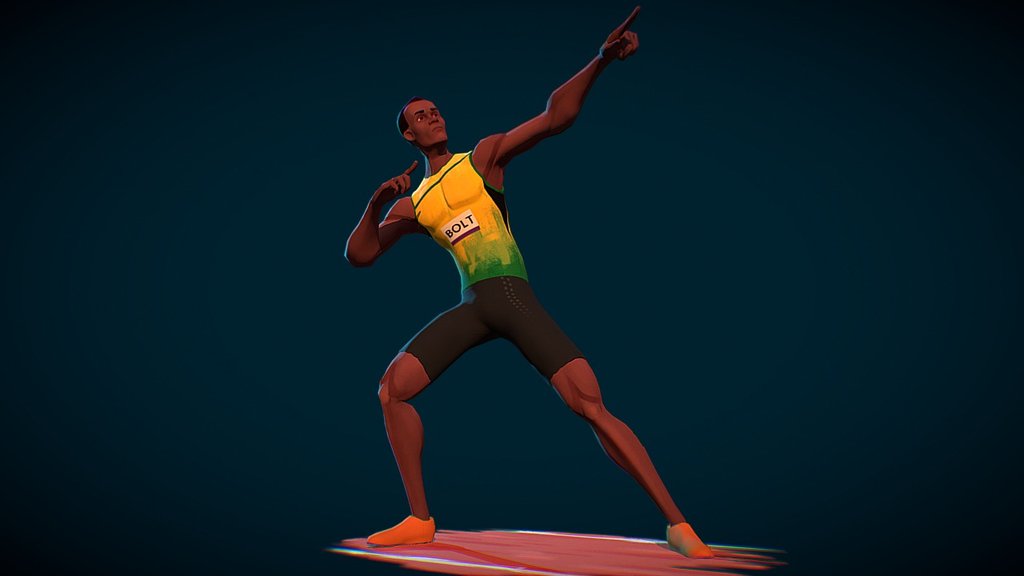 Usain Bolt 3d model