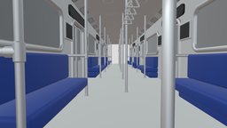 Cartoon Sci- Fi Subway Interior