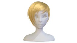 cartoon lush female 005 haircut of short