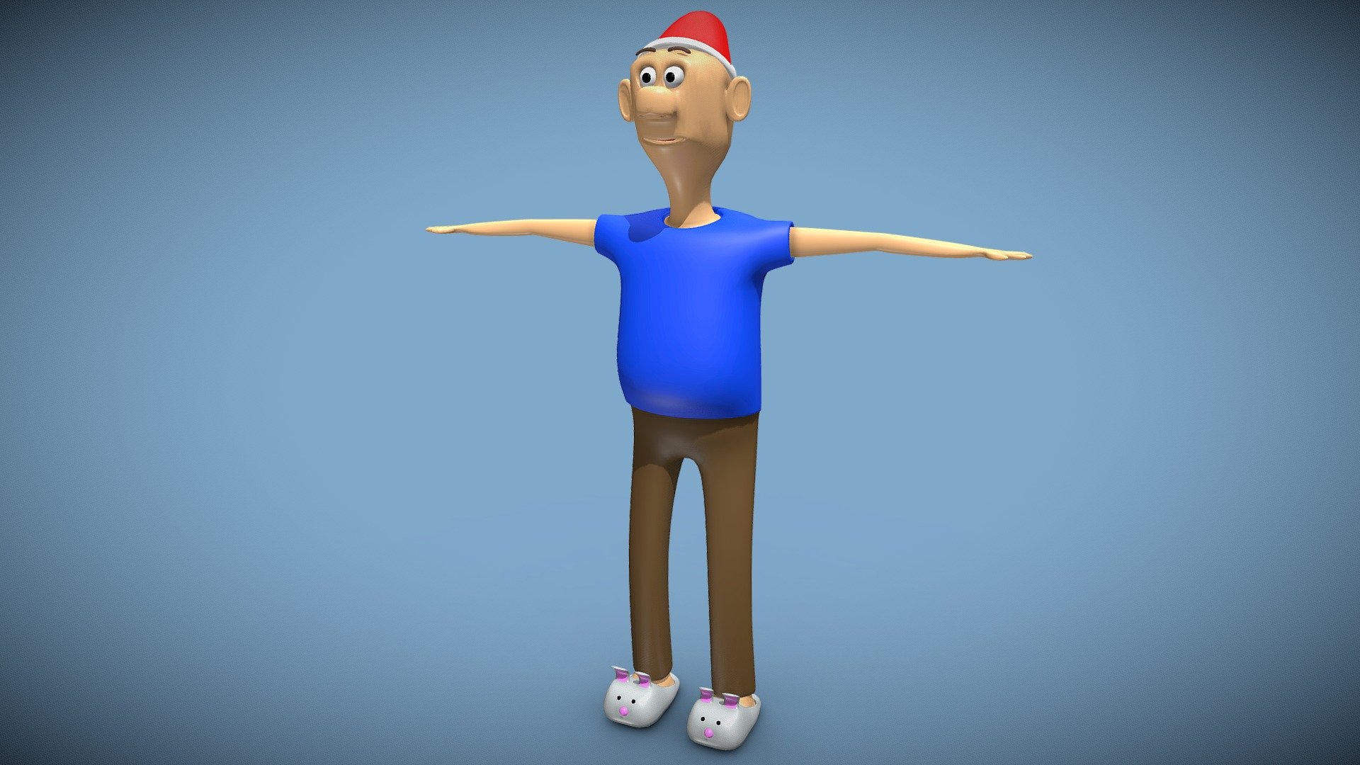 Silly Cartoon Guy 3d model