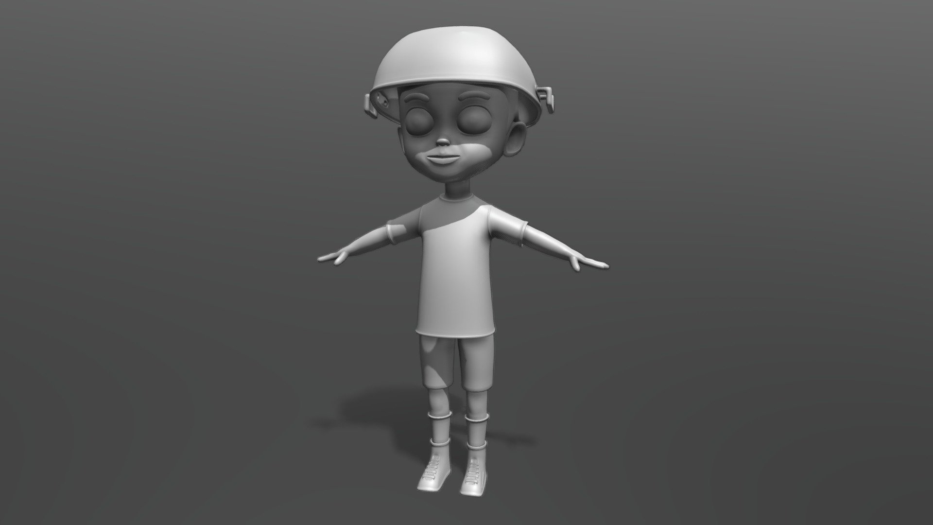 SNOU. Male cartoon character 3d model