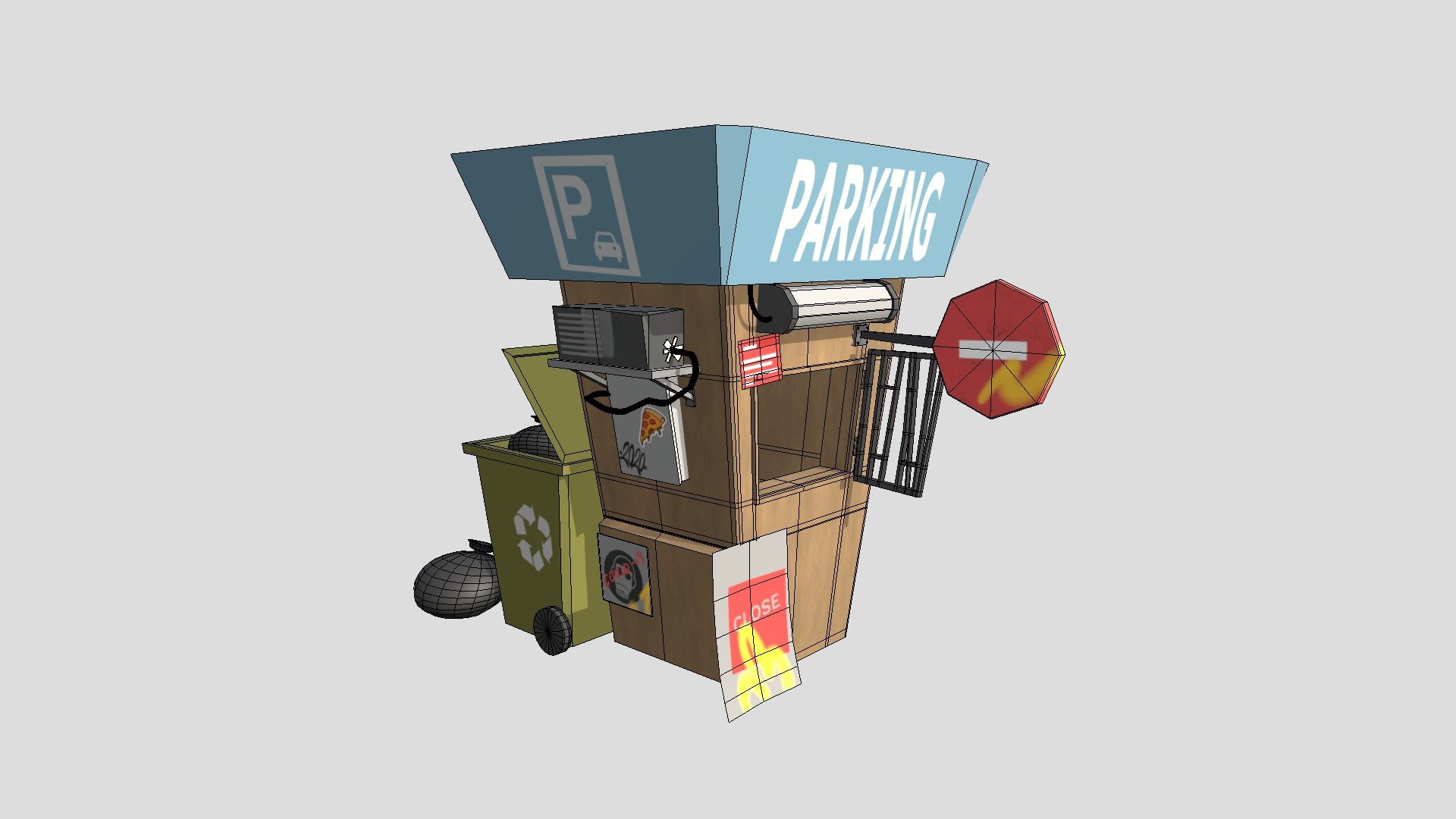 Parking Zone 3d model